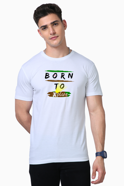 Born2Exp White Supima Cotton Tee