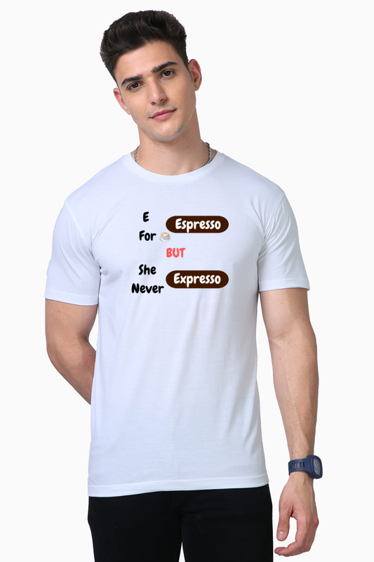 Espresso White Supima Cotton Tee