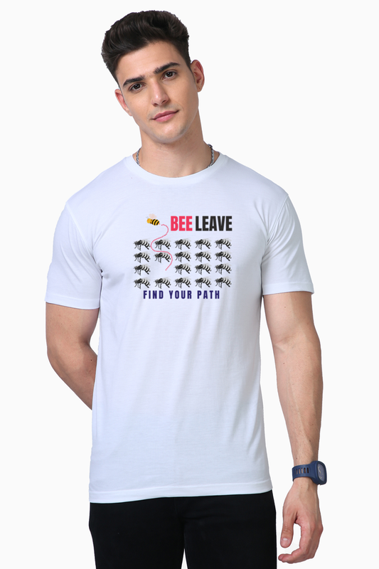 BeeLive White Supima Cotton Tee