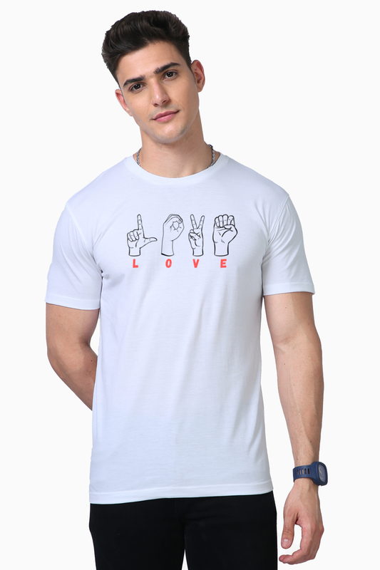 LoveSign White Supima Cotton Tee