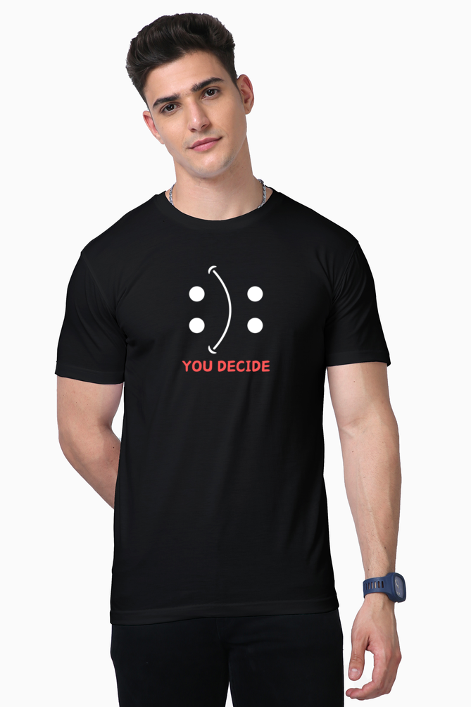 UDecide Black Supima Cotton Tee