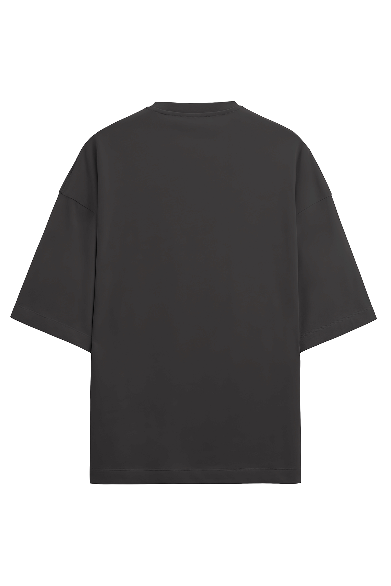 Home Black Oversized Terry Cotton Tee