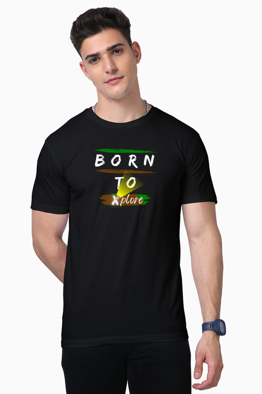 Born2Exp Black Supima Cotton Tee