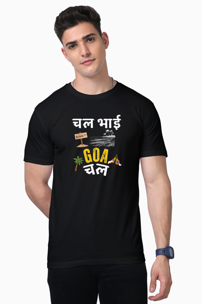 ChalGoa Black Supima Cotton Tee