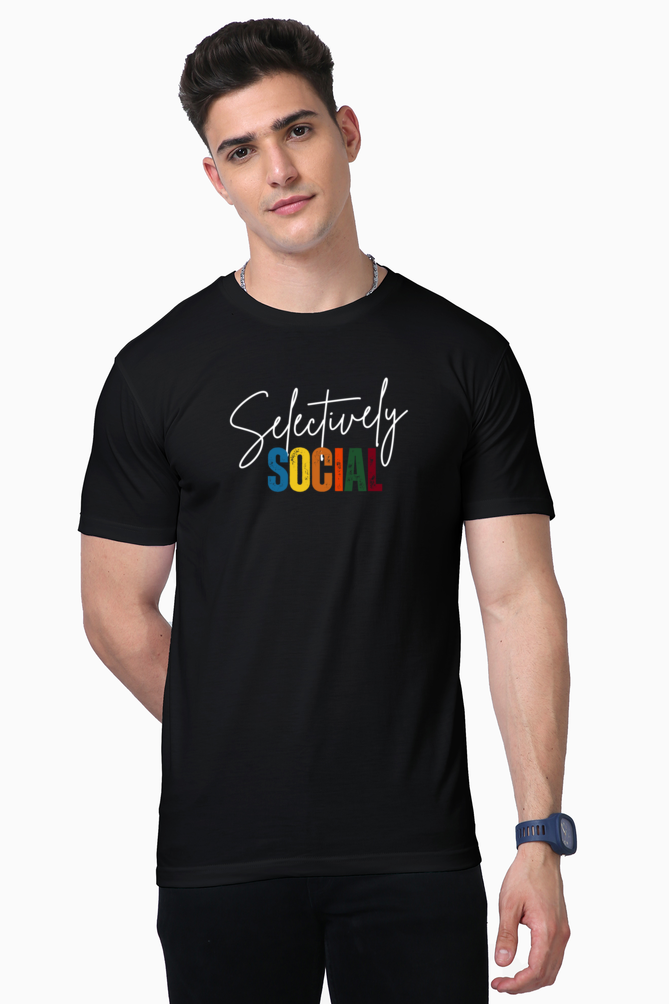 Selectively Black Supima Cotton Tee