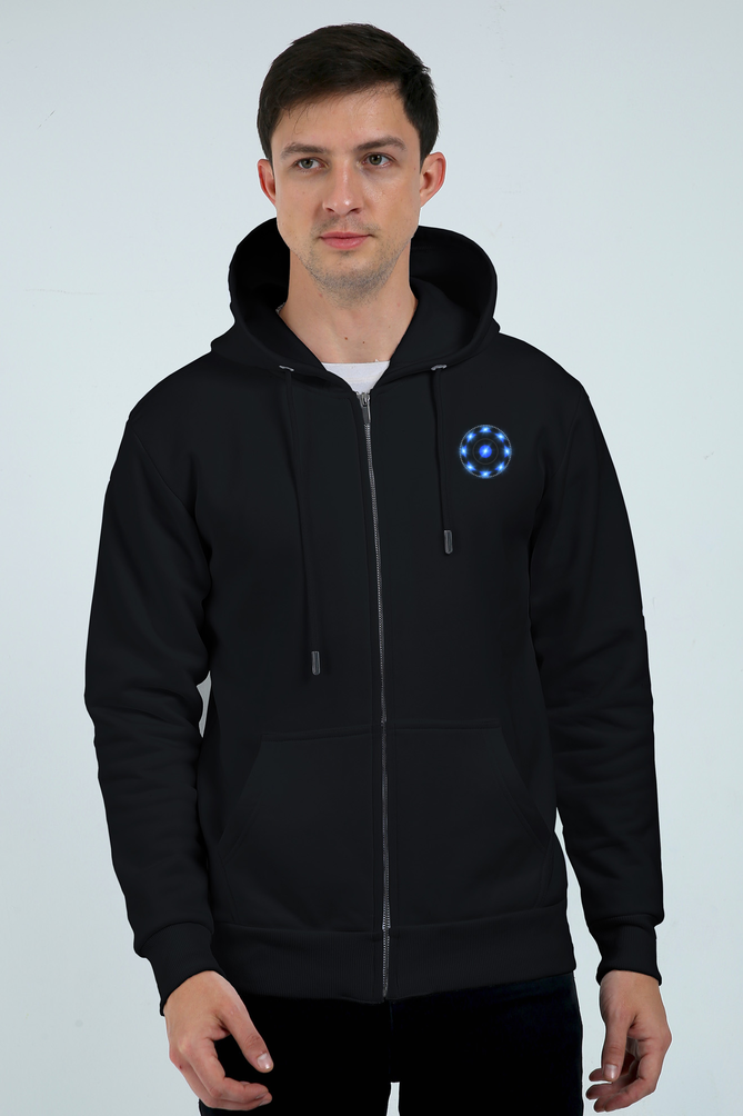 Arc Black Zipper Hoodie