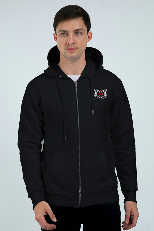 BeautyFades Black Zipper Hoodie