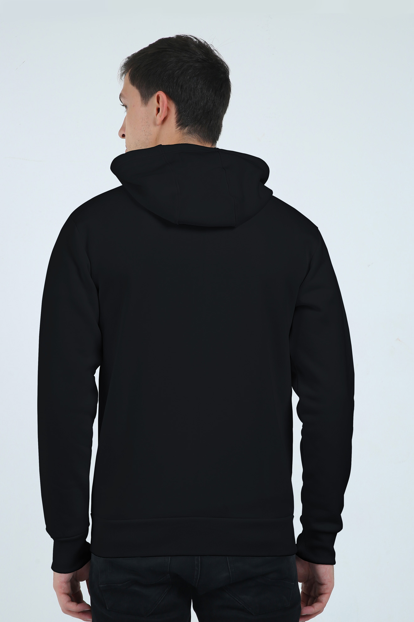 Paw Black Zipper Hoodie