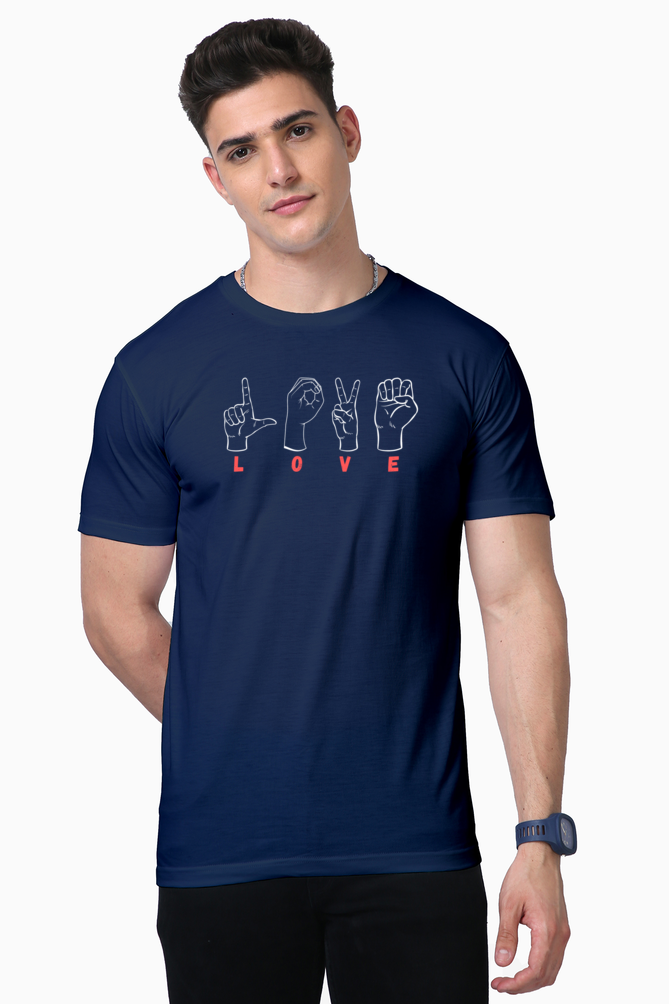 LoveSign Black Supima Cotton Tee