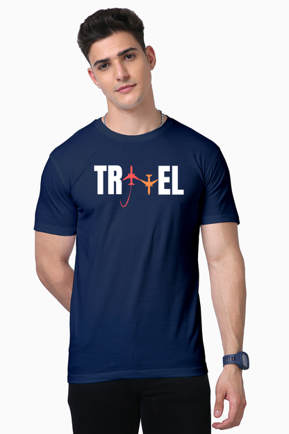 Travel Black Supima Cotton Tee